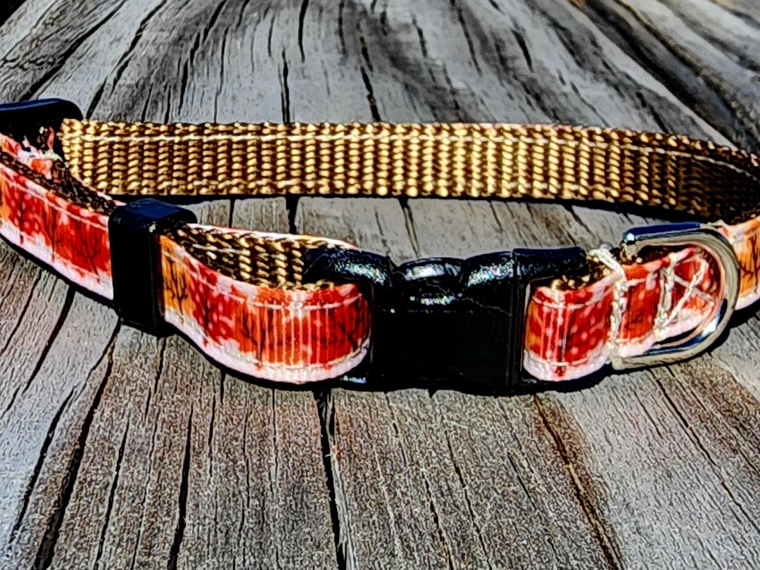 3/8" Fall Leaves Dog Collar or Leash image 3