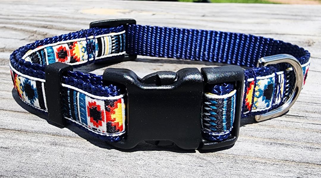 3/4" Southwest Dog Collar, Leash, or Martingale image 4