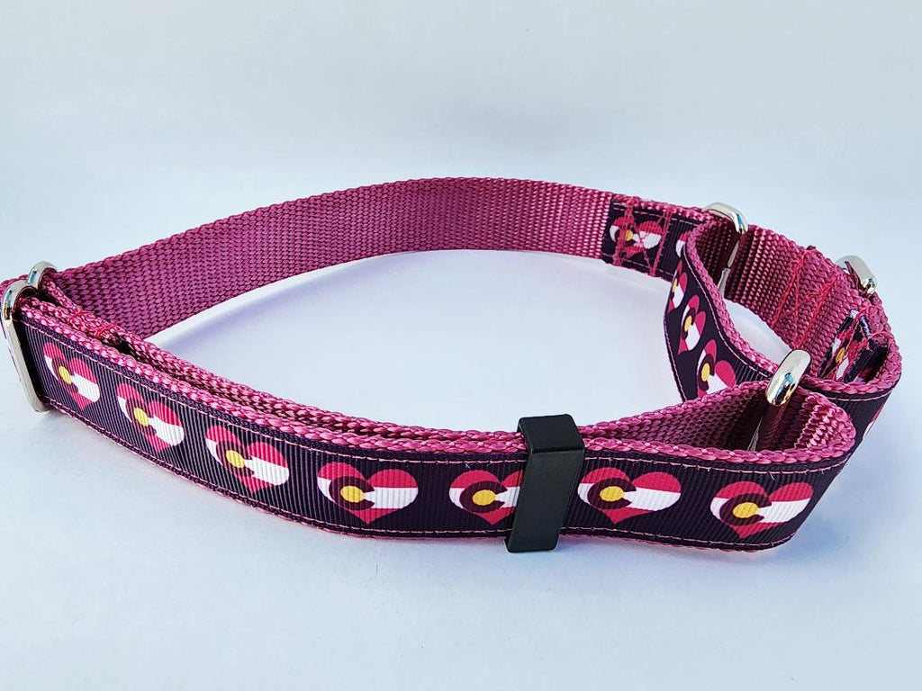 1" Pink Colorado Martingale Collar image 1