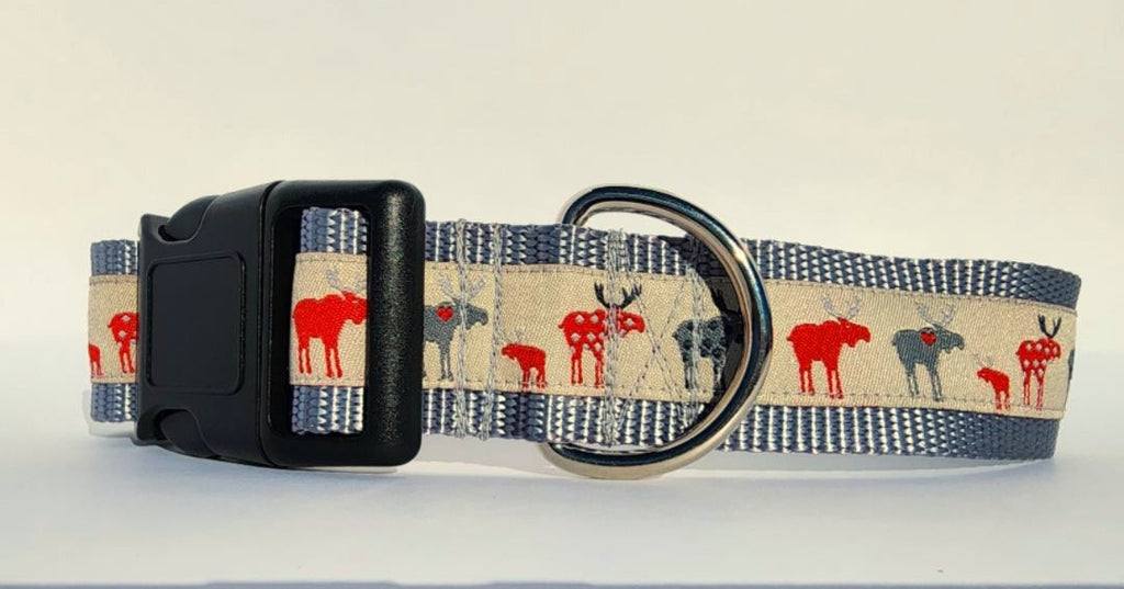 1.5" Moose Dog Collar image 1