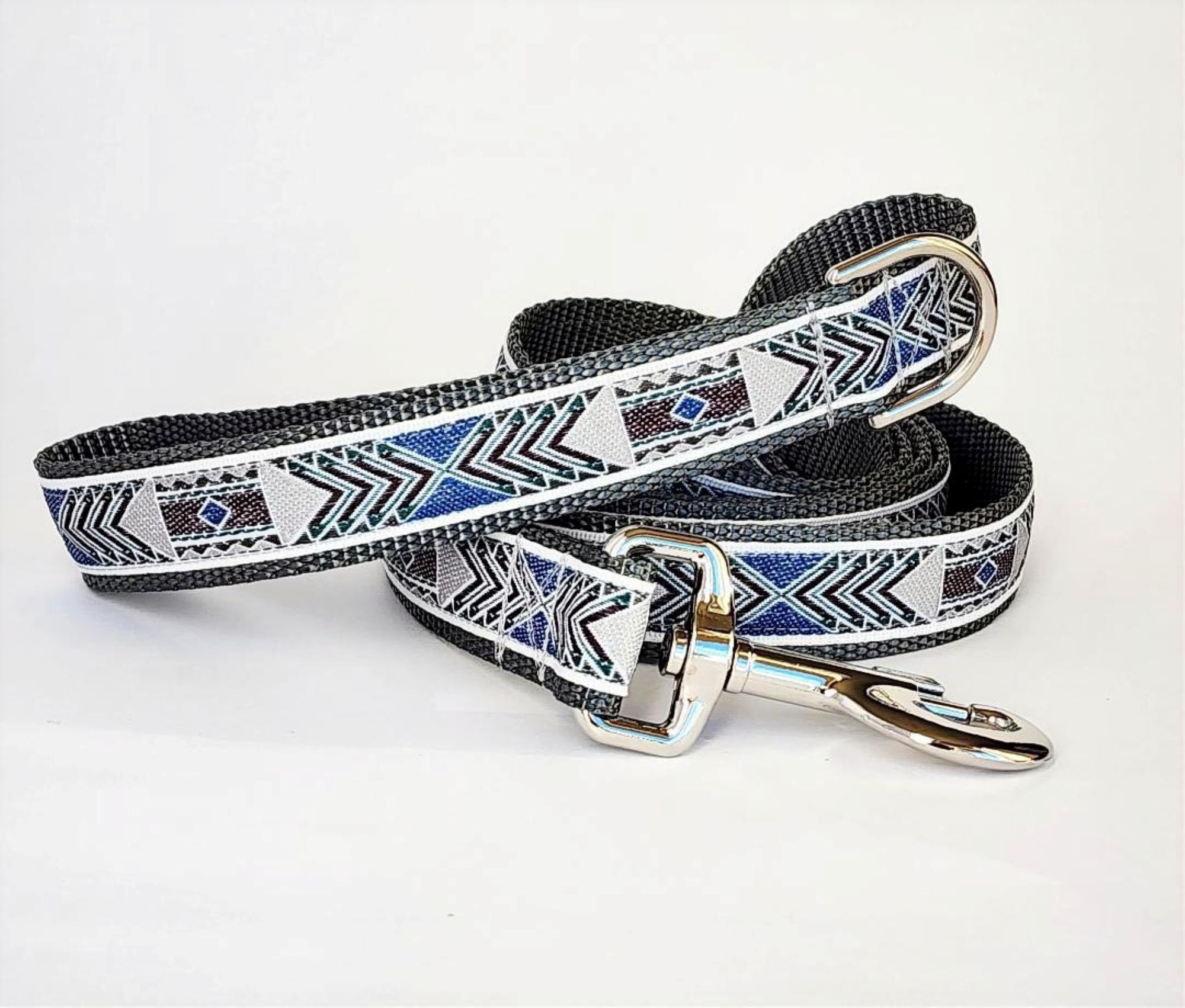 1" Grey Southwest Dog Collar or Leash image 6