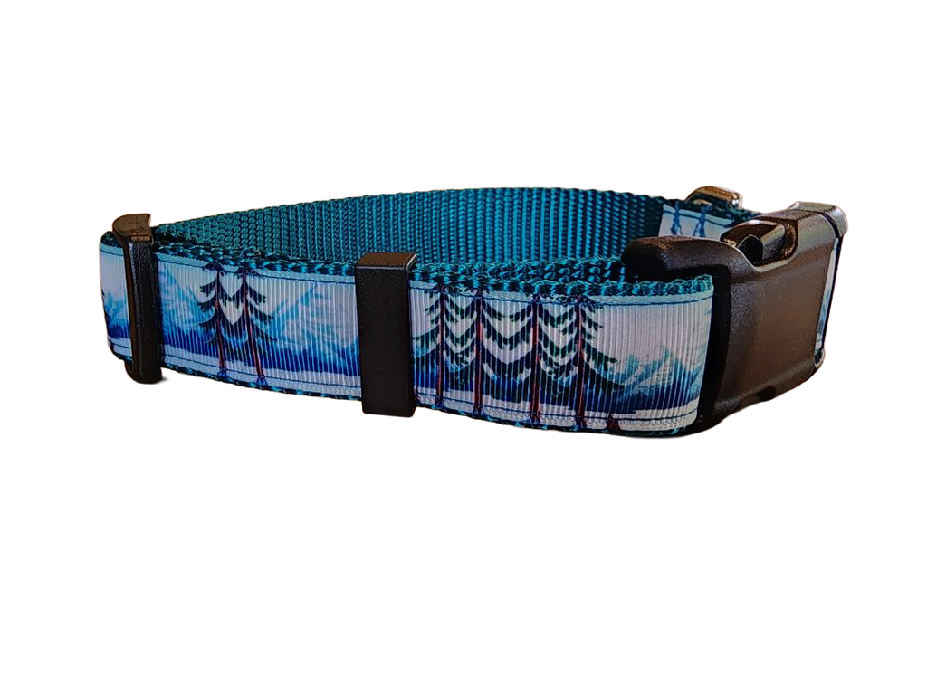 1" Mountain Tree Dog Collar, Leash, Martingale, or Harness image 2
