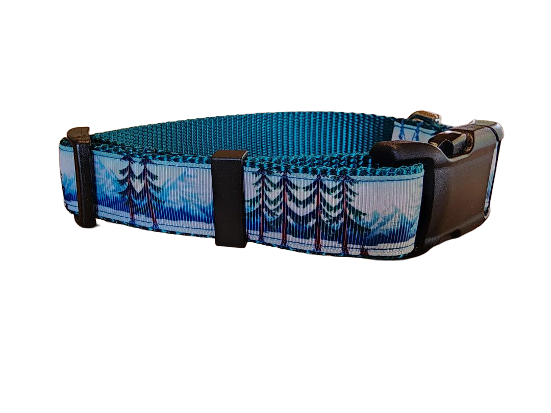 1" Mountain Tree Dog Collar, Leash, Martingale, or Harness image 2