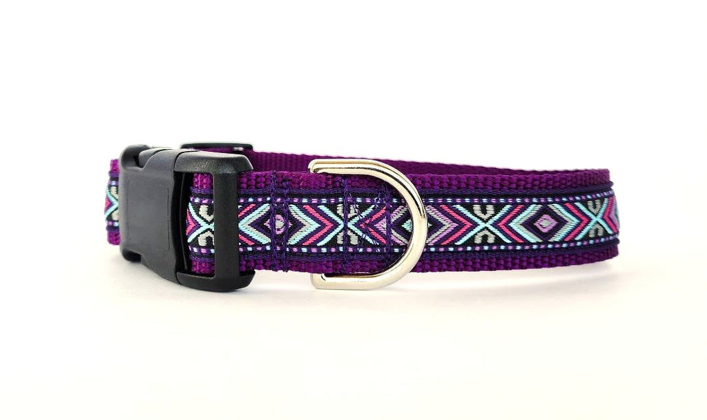 1" Purple Southwest Dog Collar or Leash image 5