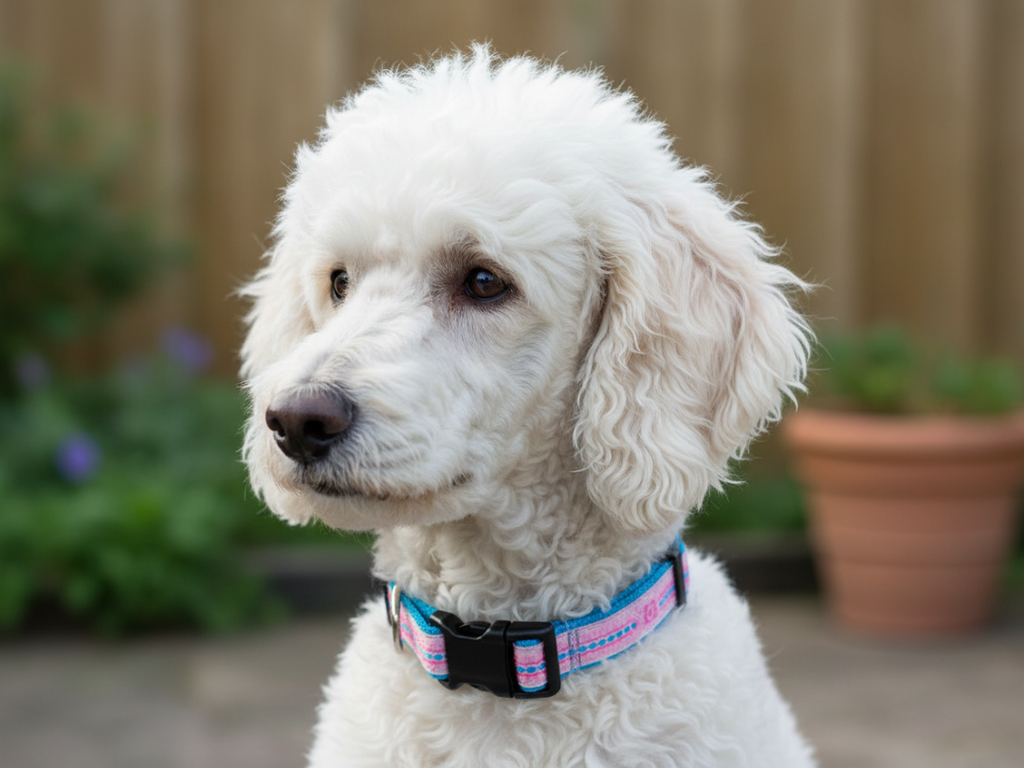 3/4" Pink & Blue Floral Dog Collar, Leash, or Martingale image 0