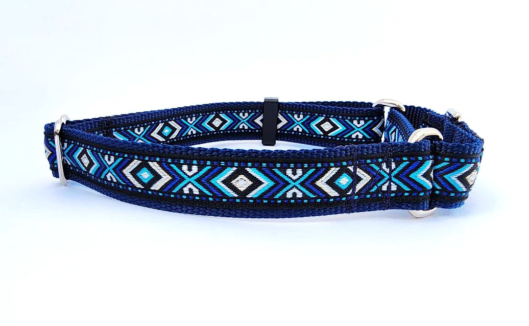 1" Blue Southwest Martingale Collar image 4