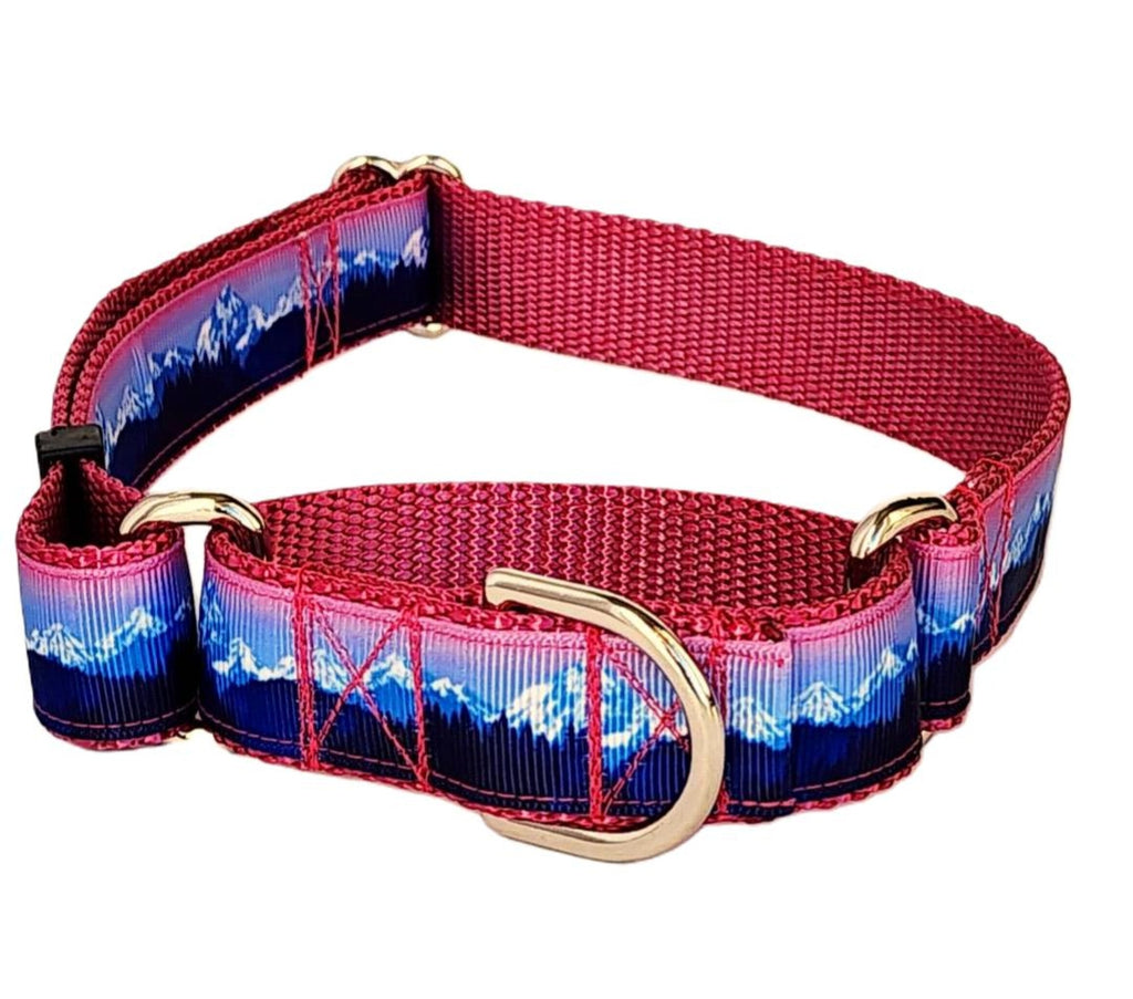 1" Pink Mountain Martingale Collar image 1