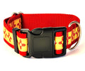 1.5" Wide New Mexico Zia Dog Collar image 1