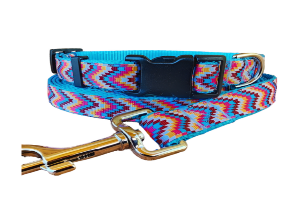 3/4" Tribal Dog Collar, Leash, or Martingale image 0