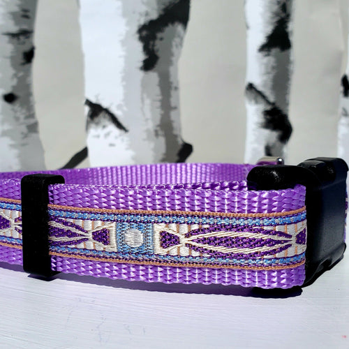 1" Purple Southwest Dog Collar, Leash, Martingale, or Harness image 1