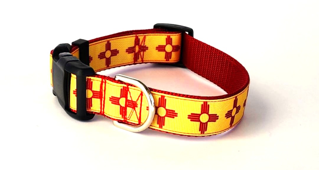 1" New Mexico Zia Dog Collar or Leash image 5