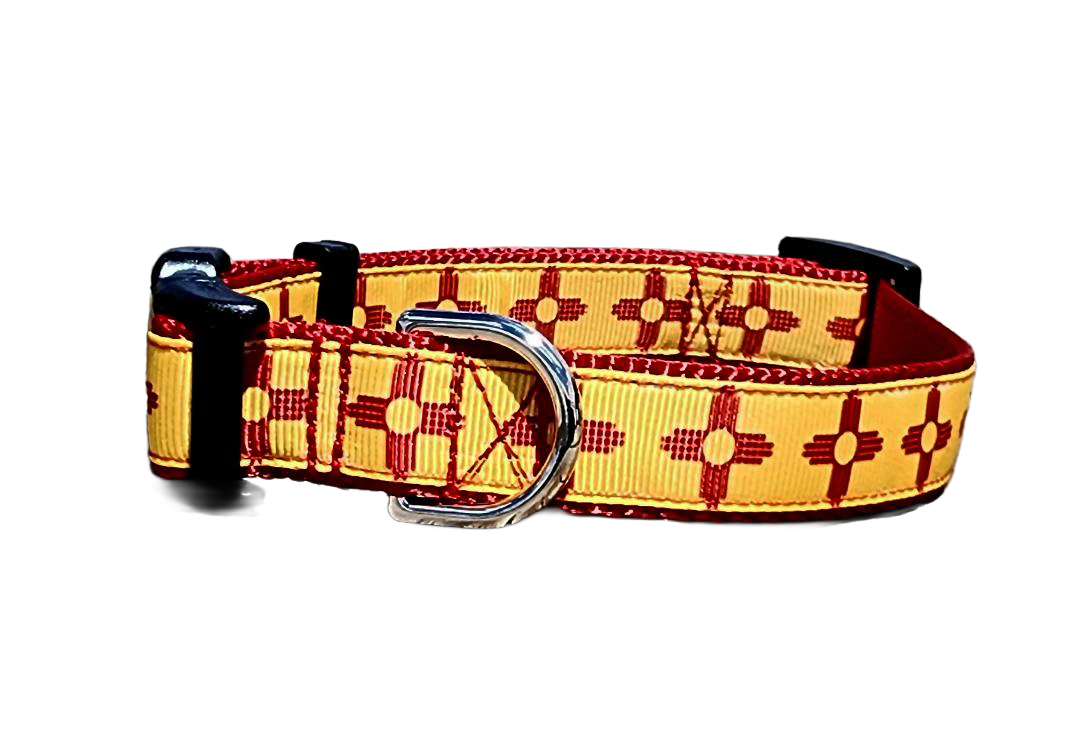 3/4" New Mexico Zia Dog Collar or Leash