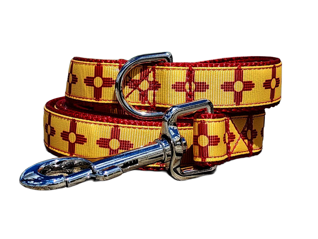 3/4" New Mexico Zia Dog Collar or Leash