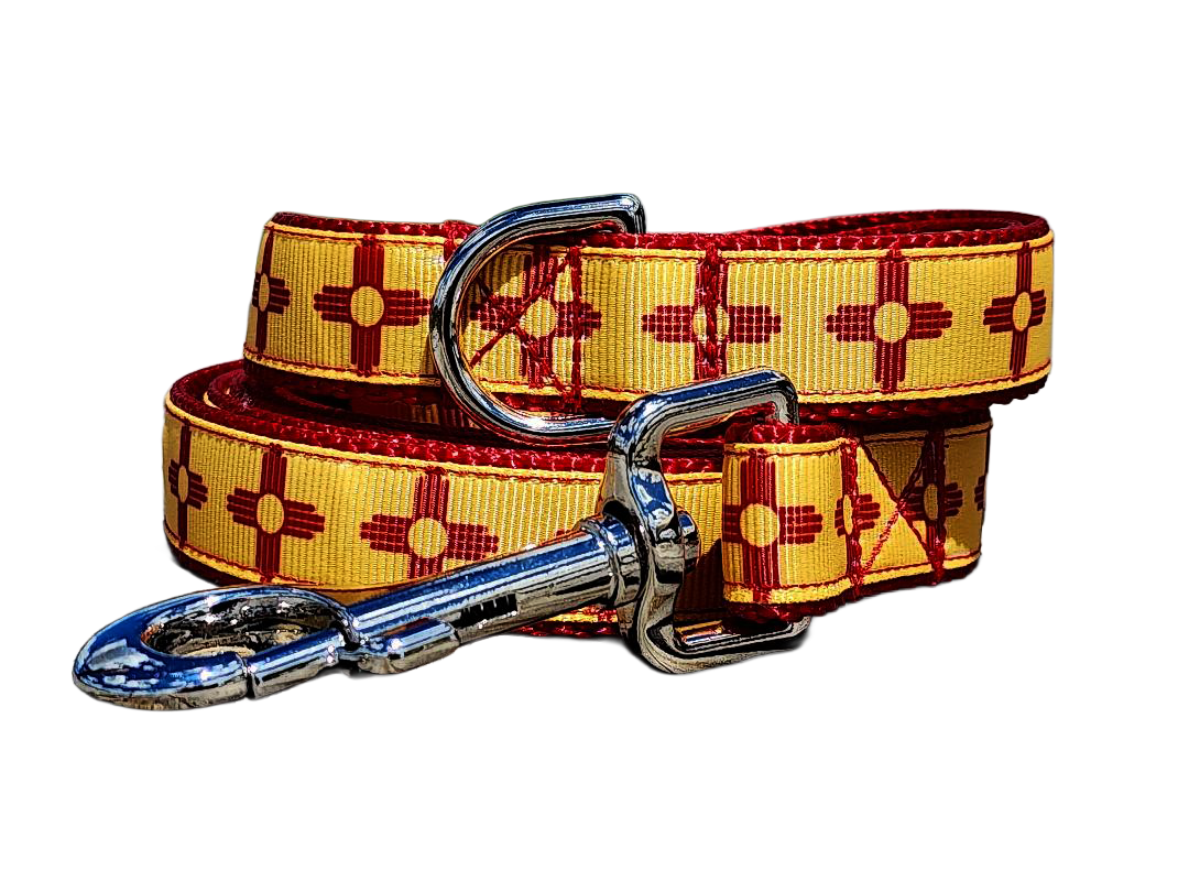 3/4" New Mexico Zia Dog Collar or Leash