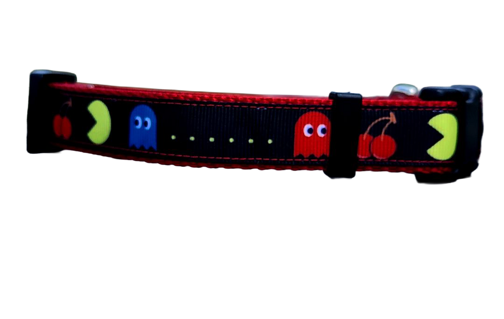 3/4" Pac-Man Dog Collar or Leash