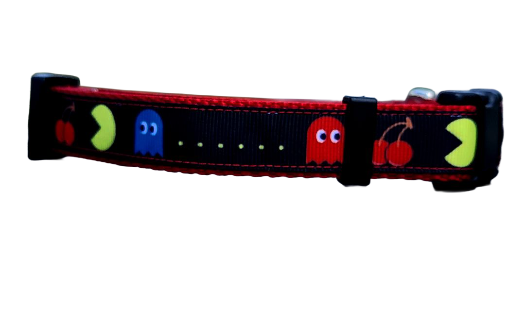 3/4" Pac-Man Dog Collar or Leash