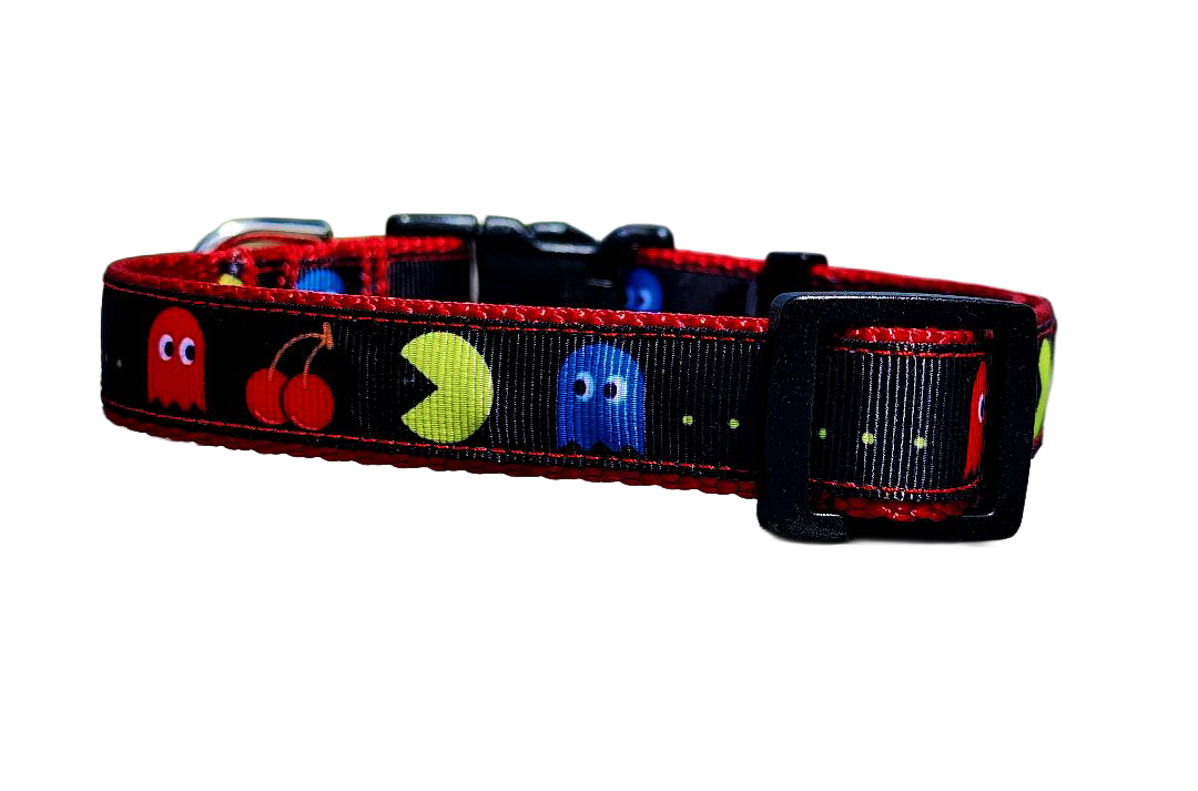 3/4" Pac-Man Dog Collar or Leash