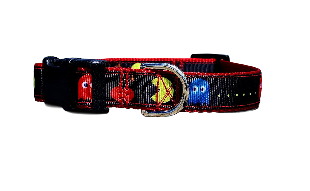 3/4" Pac-Man Dog Collar or Leash