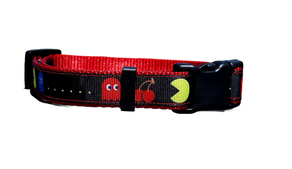 3/4" Pac-Man Dog Collar or Leash