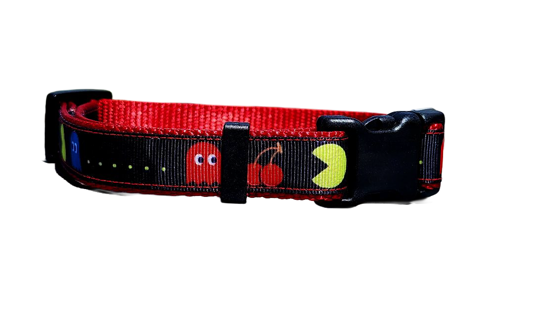 3/4" Pac-Man Dog Collar or Leash