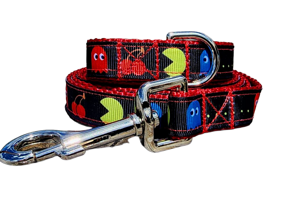 3/4" Pac-Man Dog Collar or Leash