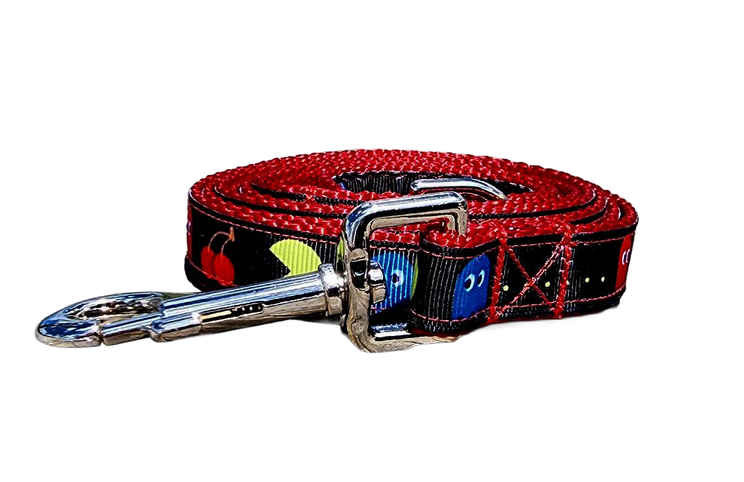 3/4" Pac-Man Dog Collar or Leash