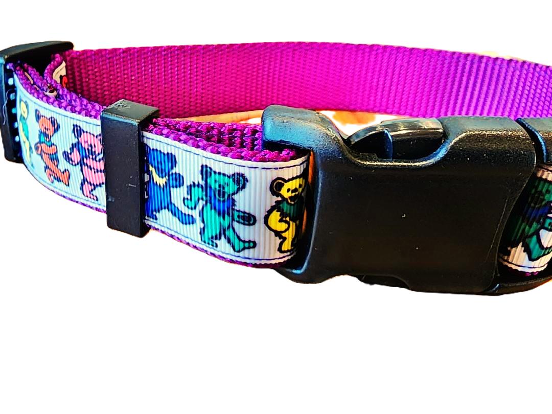 1" Purple Dancing Bears Dog Collar or Leash image 3
