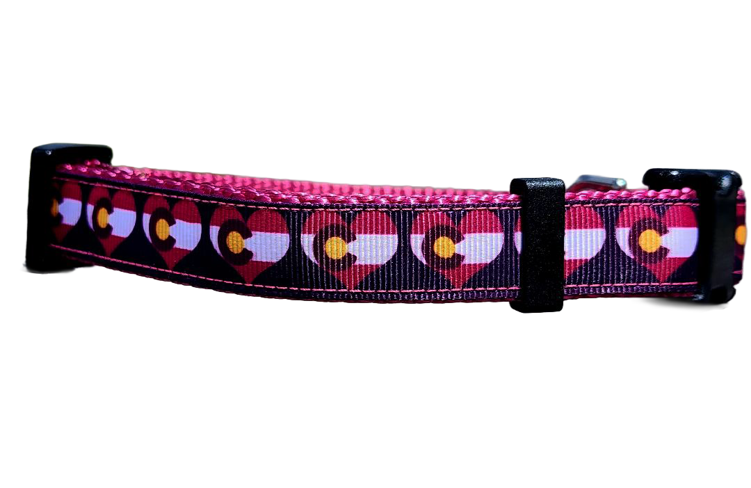 3/4" Pink Colorado Dog Collar or Leash