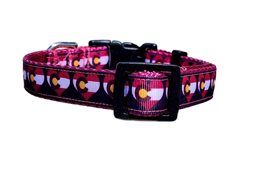 3/4" Pink Colorado Dog Collar or Leash