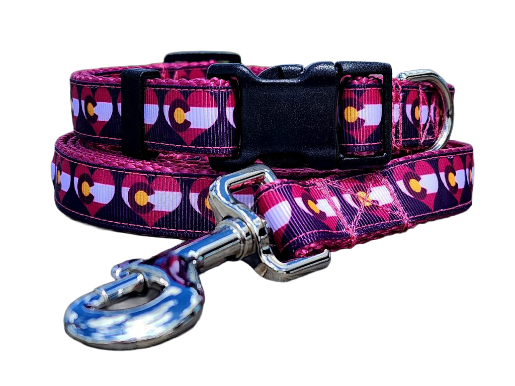 3/4" Pink Colorado Dog Collar or Leash