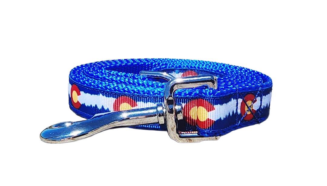 3/4" Blue Colorado Dog Collar, Leash, or Martingale