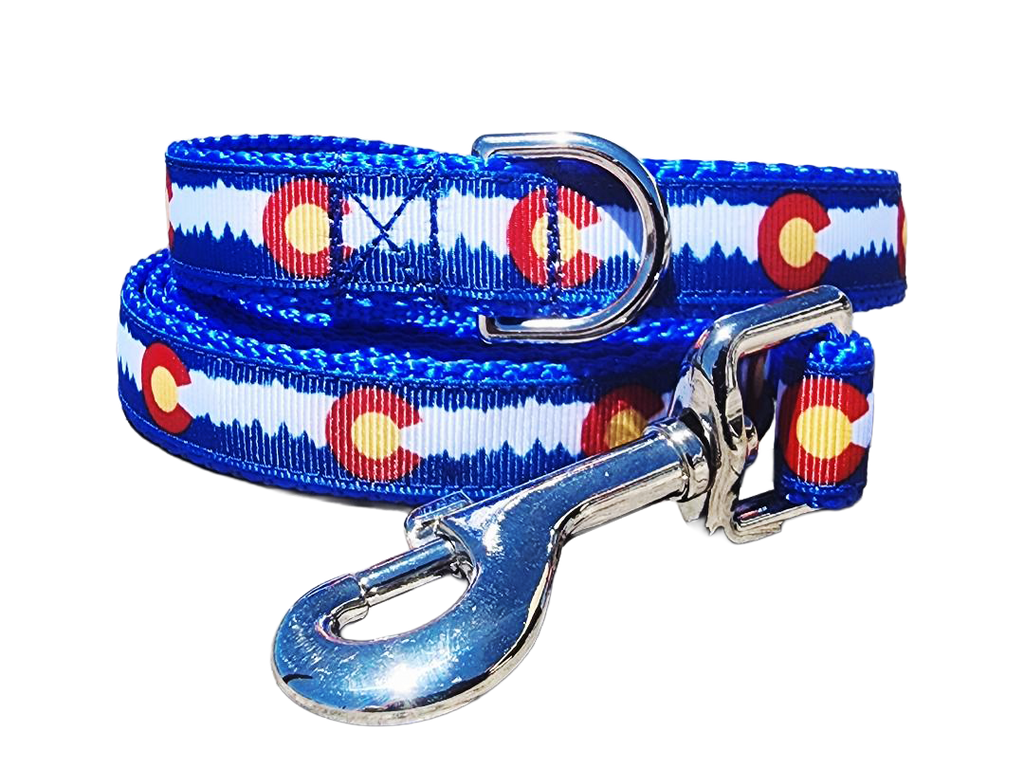 3/4" Blue Colorado Dog Collar, Leash, or Martingale