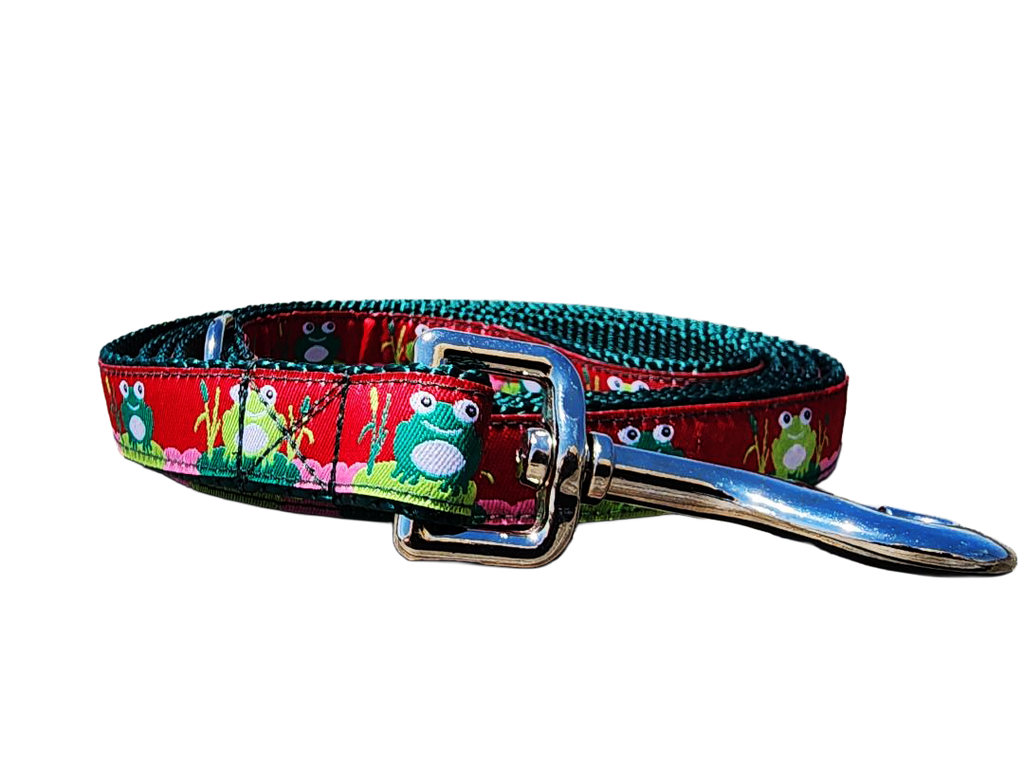 3/4" Frog Spring Dog Collar or Leash
