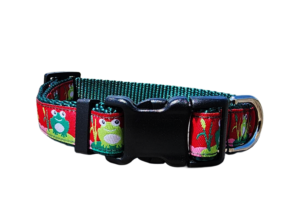 3/4" Frog Spring Dog Collar or Leash