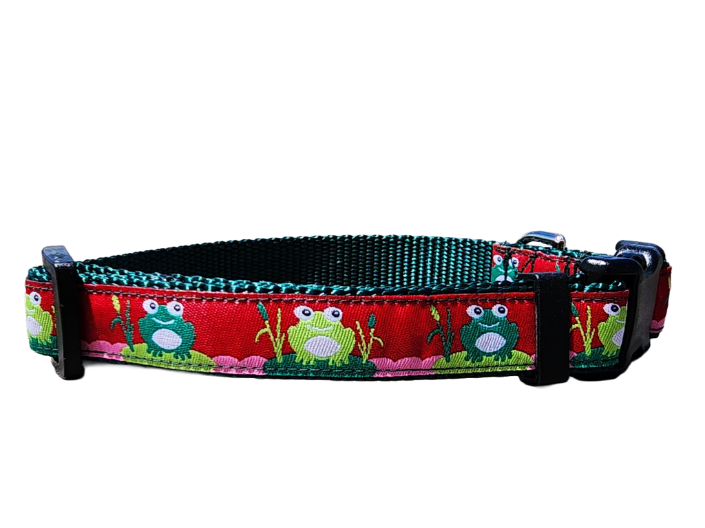 3/4" Frog Spring Dog Collar or Leash