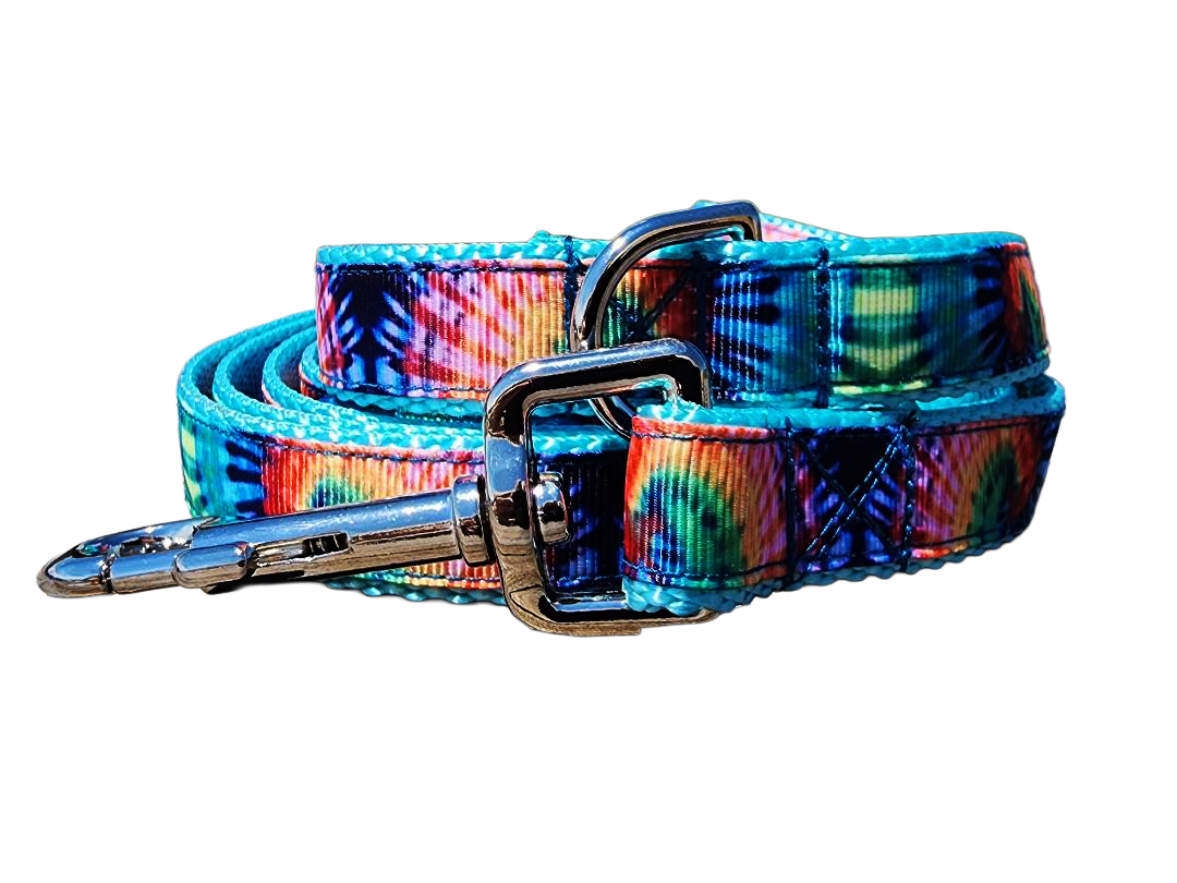 3/4" Tie Dye Dog Collar or Leash