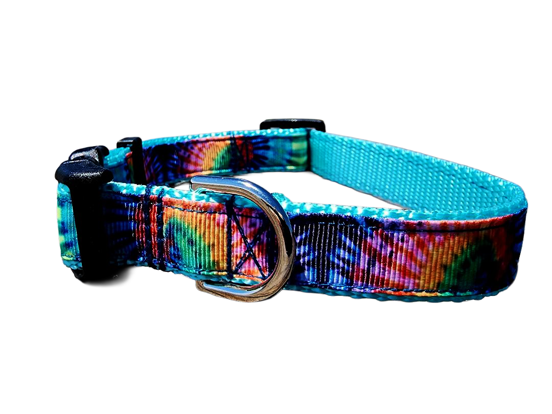 3/4" Tie Dye Dog Collar or Leash
