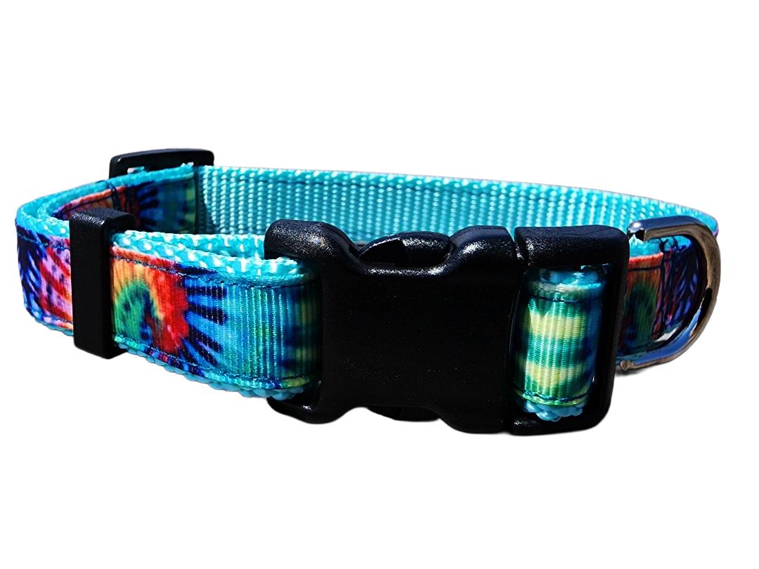 3/4" Tie Dye Dog Collar or Leash