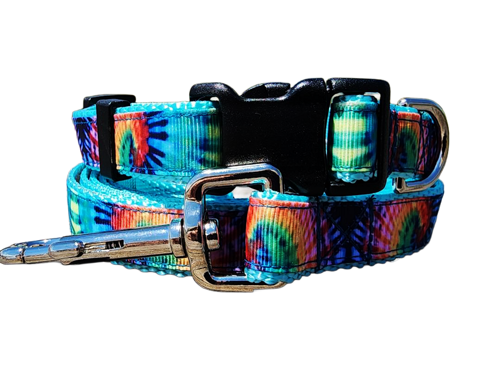 3/4" Tie Dye Dog Collar or Leash