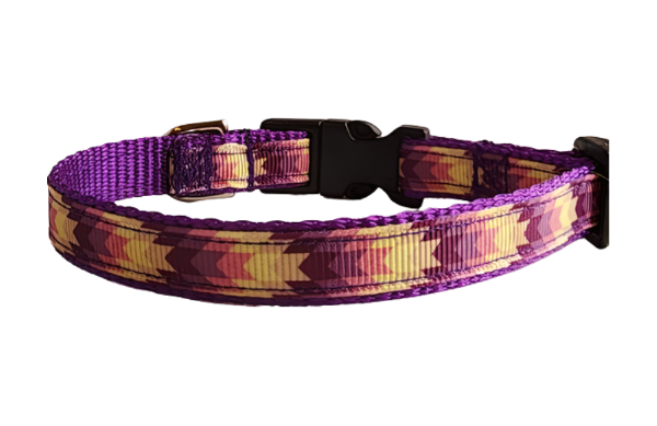 1/2" Purple Southwest Dog Collar, Leash, or Harness image 2
