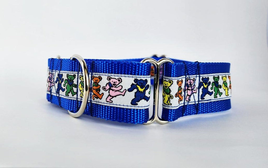 1.5" Blue Dancing Bears Martingale image 0