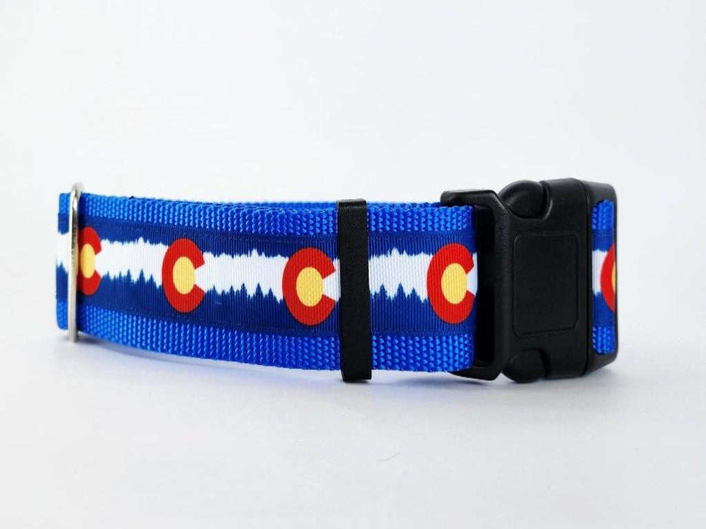 1.5" Blue Colorado Dog Collar image 3