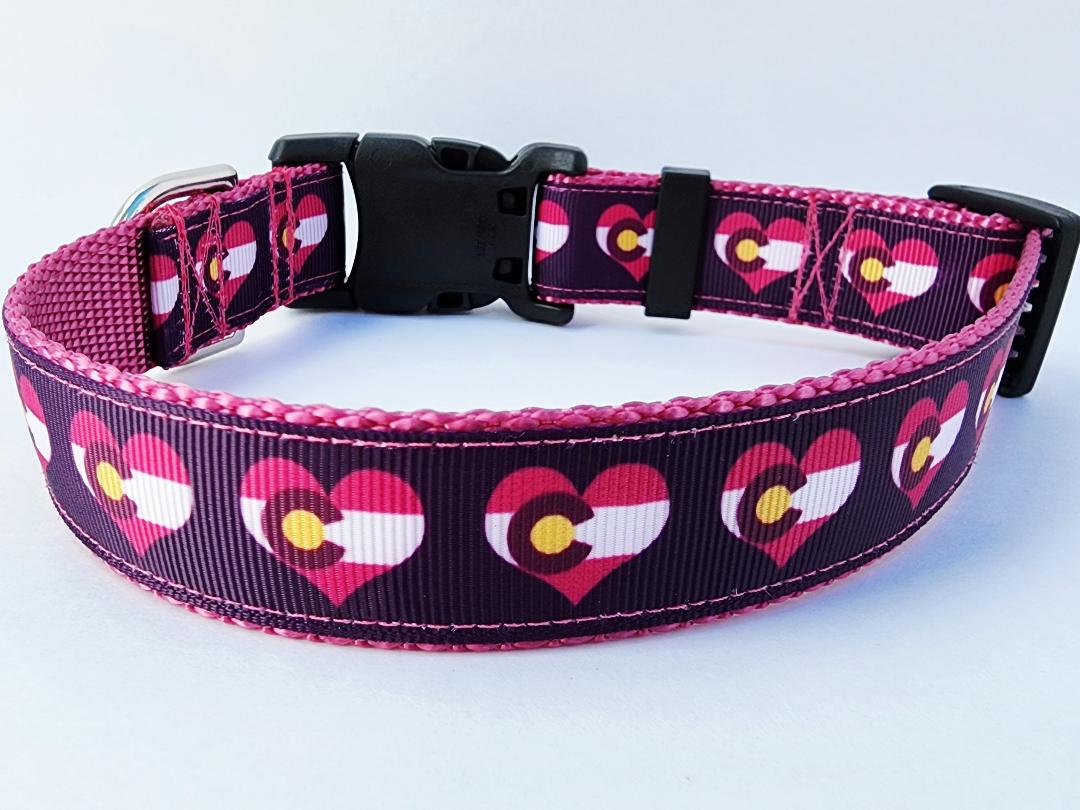 1" Pink Colorado Dog Collar or Leash image 4