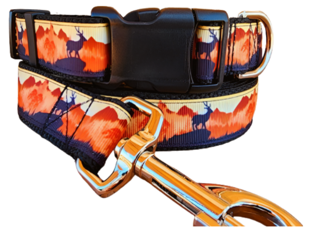 1" Deer Hunting Dog Collar, Leash, or Martingale image 0