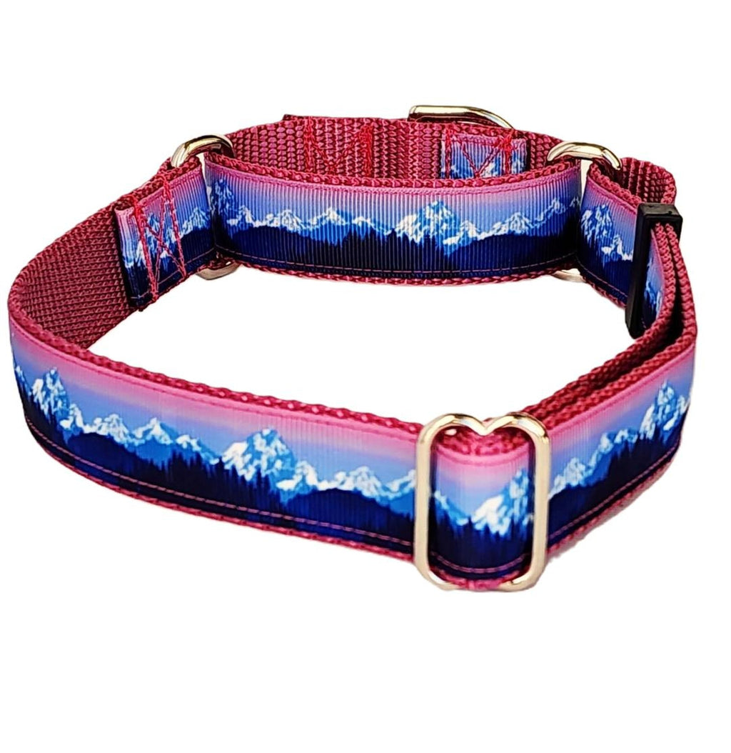 1" Pink Mountain Martingale Collar image 0