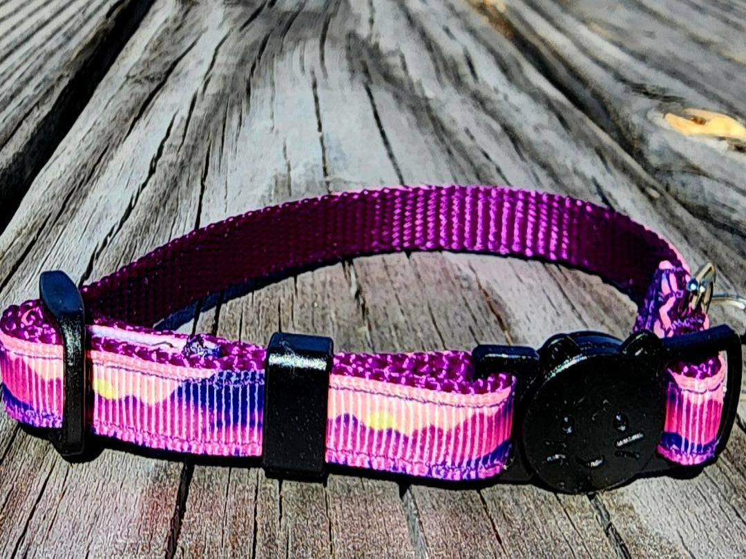 Purple Mountain Cat Collar image 0
