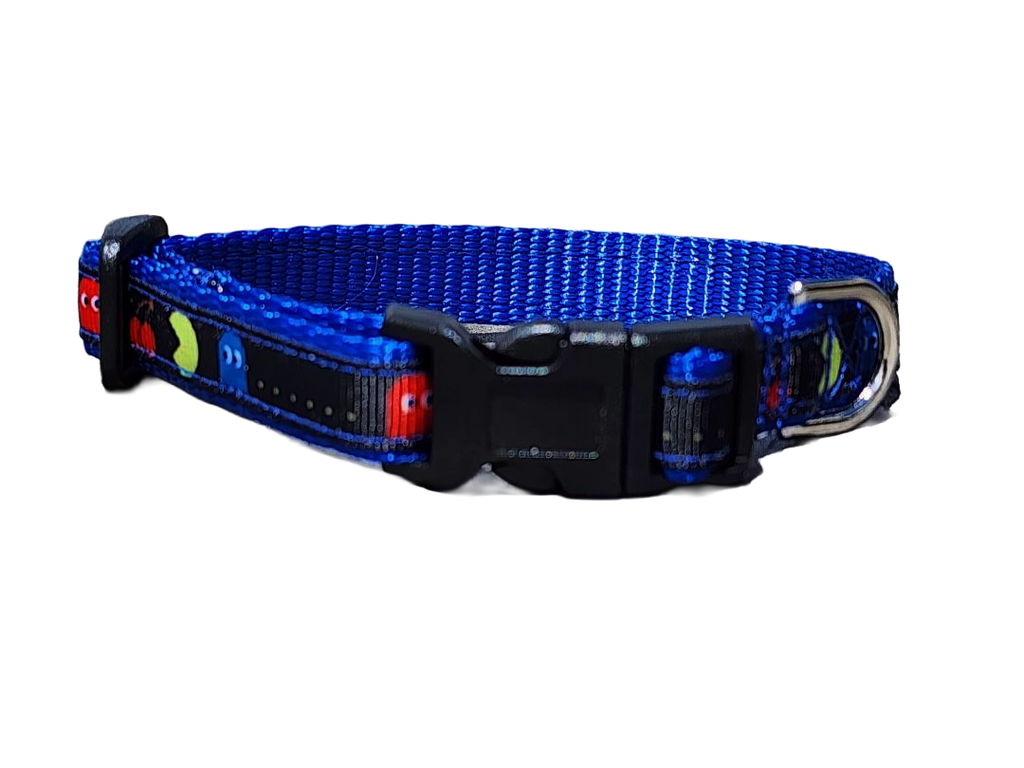 1/2" Pac-man Dog Collar or Leash image 1