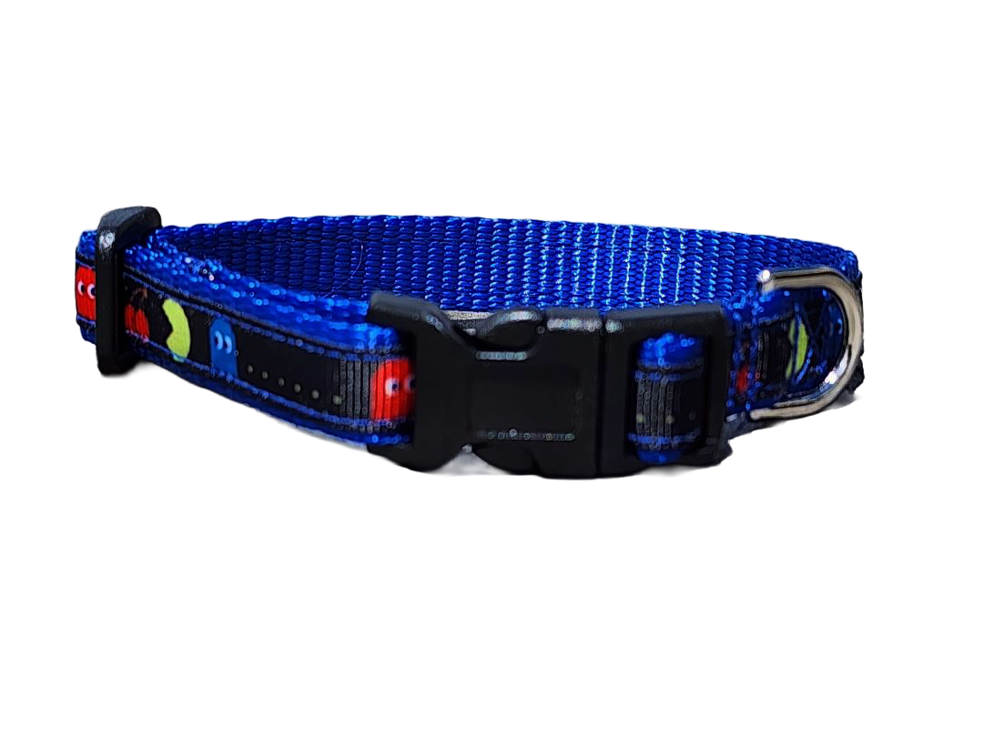 1/2" Pac-man Dog Collar or Leash image 1