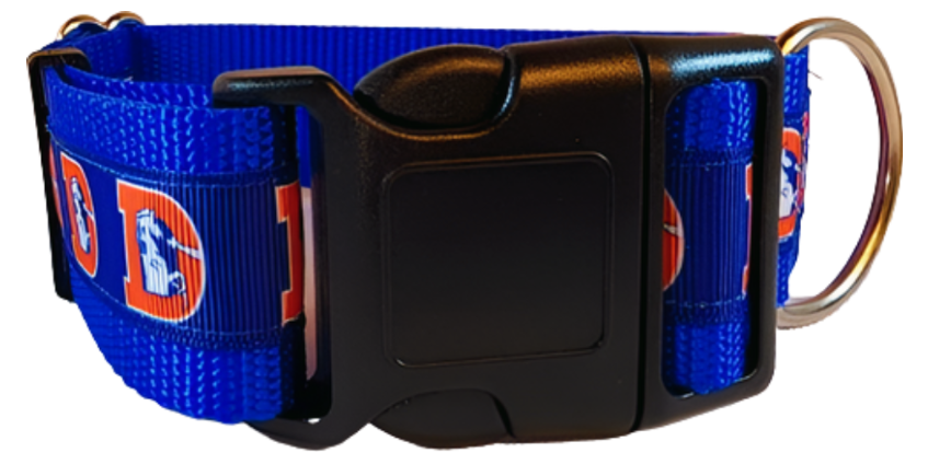 1.5" Retro Broncos Dog Collar, Martingale, or Leash image 1