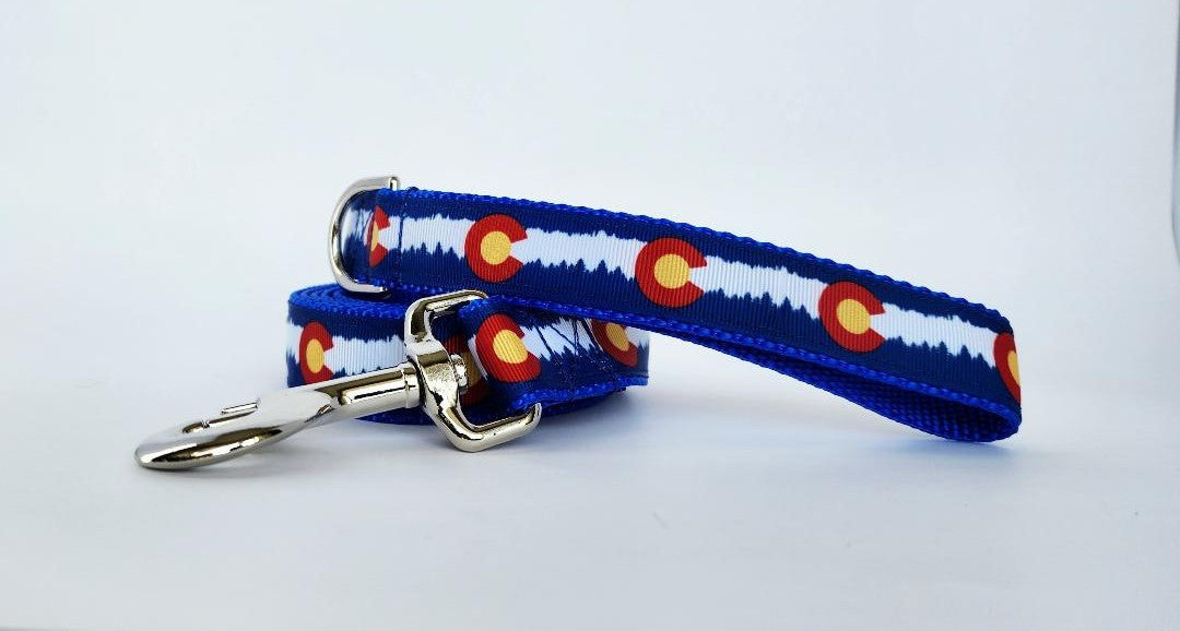 1" Blue Colorado Dog Collar or Leash image 5